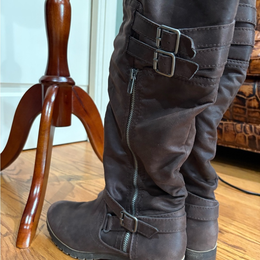 Dark Brown Winter Boots - Picture 3 of 5